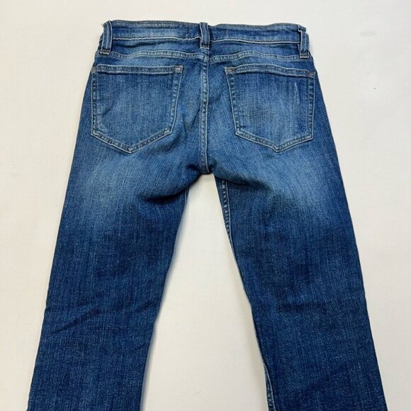 Daytrip Womens Skinny Jeans Blue Distressed Stone Wash Low Rise Denim 26R - Picture 6 of 11